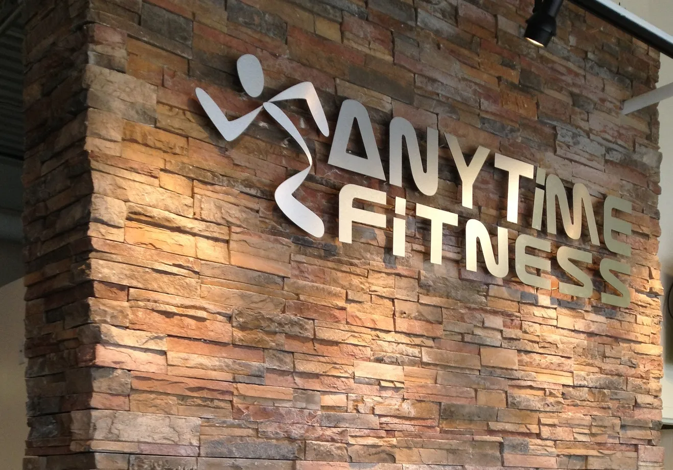 Anytime Fitness Interior Brick