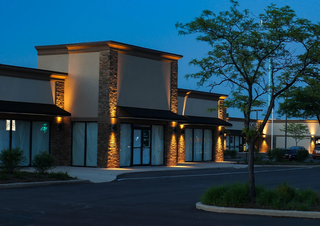 Strip Mall Redesign Exterior View
