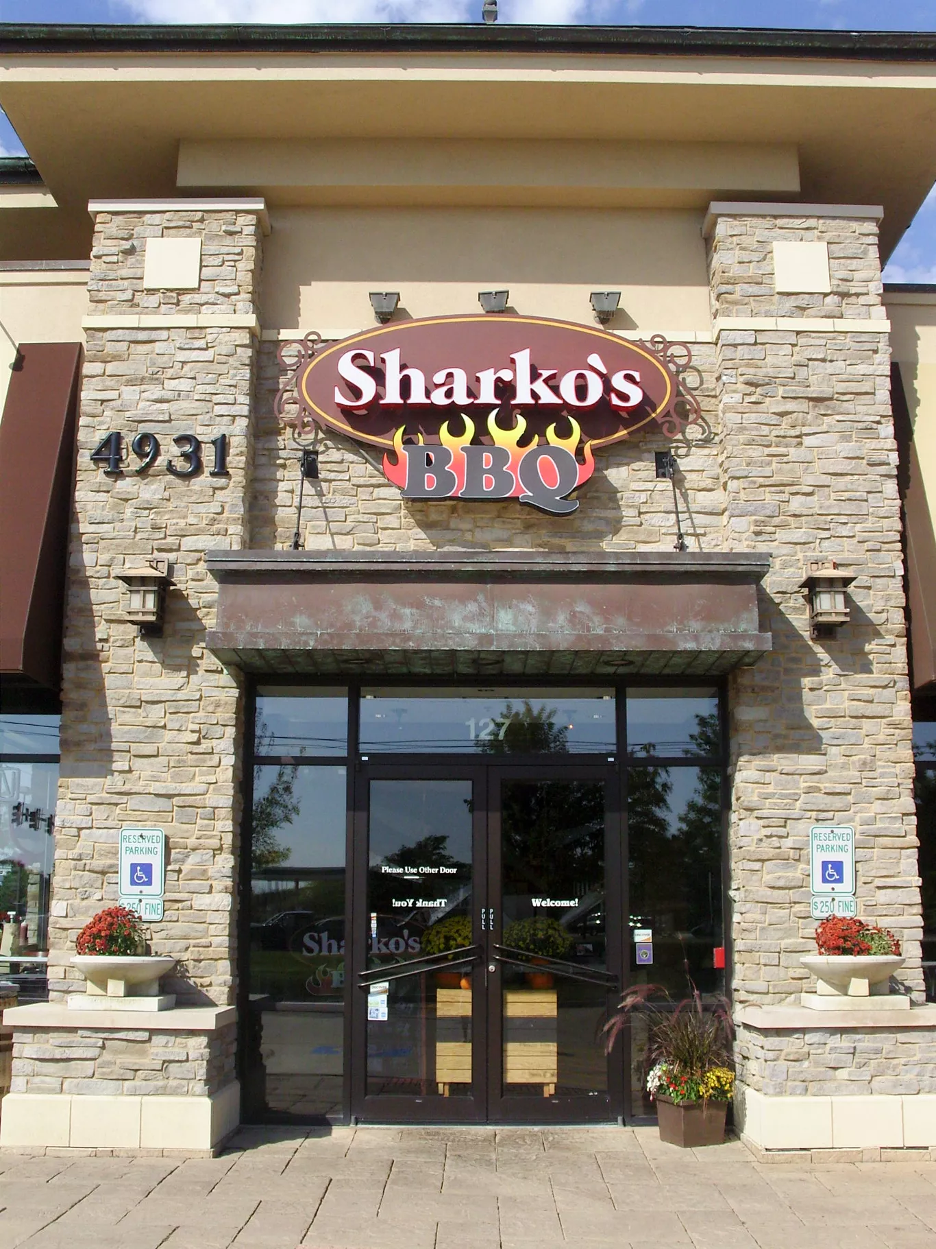 Sharko's BBQ Entrance
